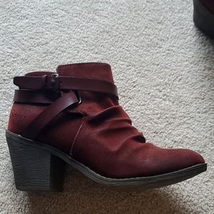 Blowfish booties, 6.5, burgundy